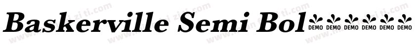 Baskerville Semi Bol字体转换